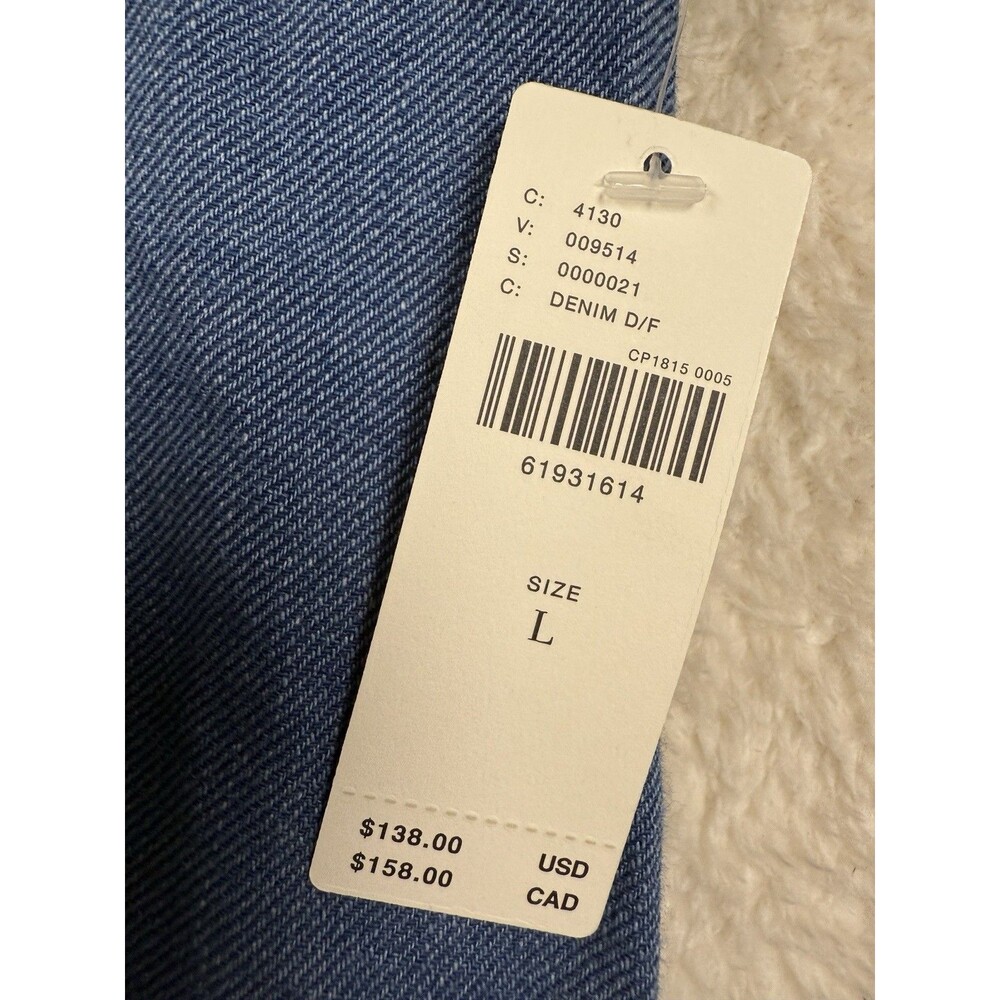 Chambray V-Neck Ruffle Sleeve Mini Dress - Blue - Picture 7 of 13